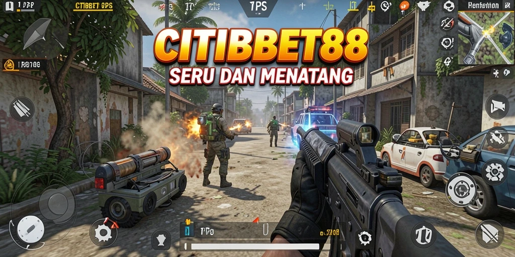 Tangkapan layar utama CITIBET88 menampilkan aksi pertempuran mendebarkan.