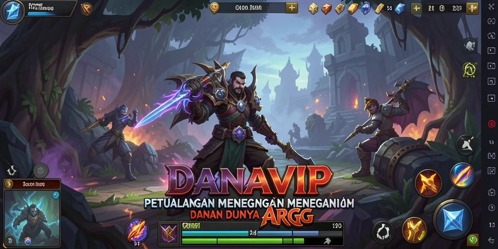 Tampilan epik gameplay penuh aksi dalam DANAVIP.