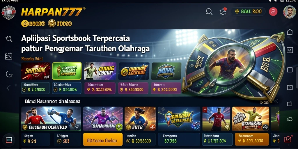 Tampilan gameplay Sportsbook HARAPAN777 yang menarik dan interaktif.