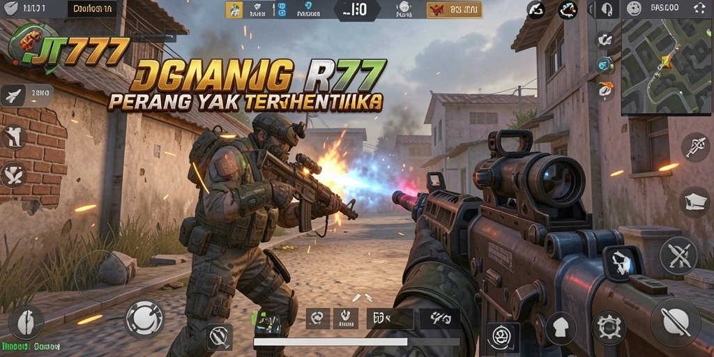Gameplay intens di JT777 dengan aksi tembak-menembak yang mendebarkan.