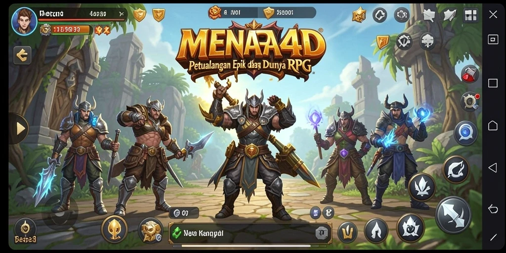 Tampilan gameplay MENARA4D yang menakjubkan dan penuh aksi.
