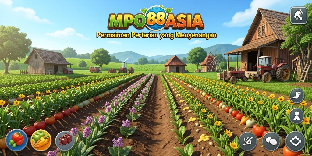 Tangkapan layar MPO88ASIA menampilkan suasana pertanian yang cerah dan interaktif.