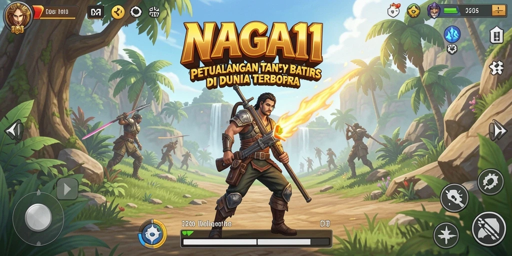 Tampilan gameplay yang menakjubkan di dunia terbuka NAGA11.