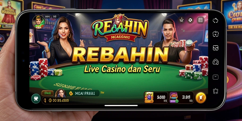 Tampilan gameplay mendebarkan dari REBAHIN Live Casino.