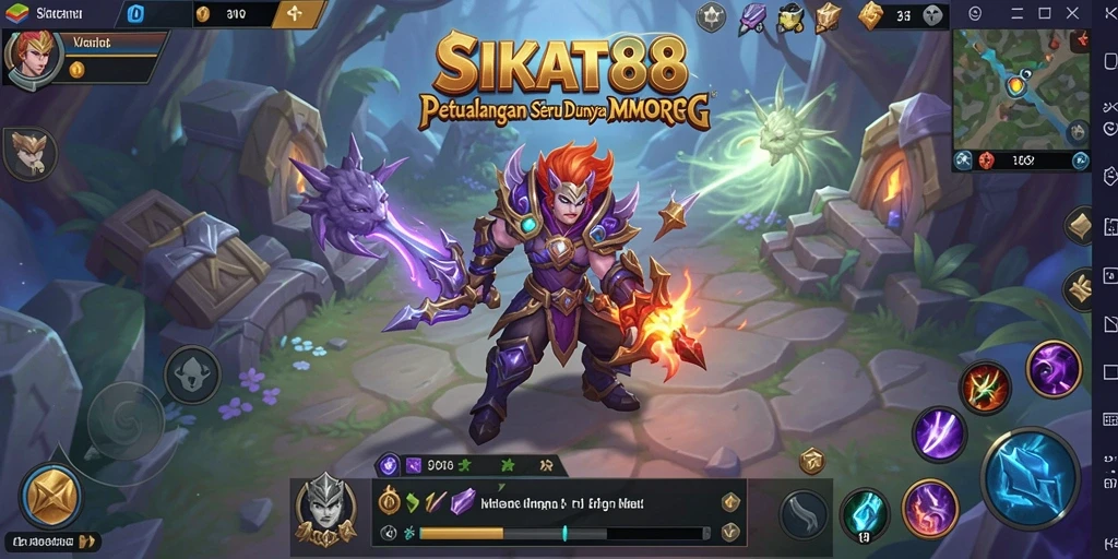Tampilan gameplay SIKAT88 yang menarik di dunia MMORPG.