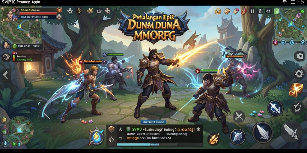 Screenshot gameplay <strong>SVIP10</strong> menampilkan petualangan seru dalam dunia MMORPG.